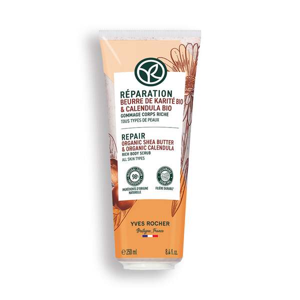Yves Rocher Tělový peeling s karité Soin Végétal Corps 250 ml