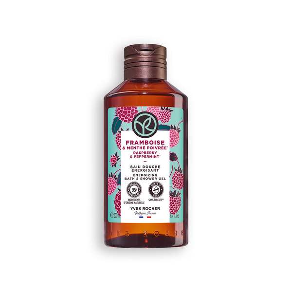Yves Rocher Bain de Nature sprchový gel Raspberry & Mint 200 ml koupíte na Yves-Rocher.cz