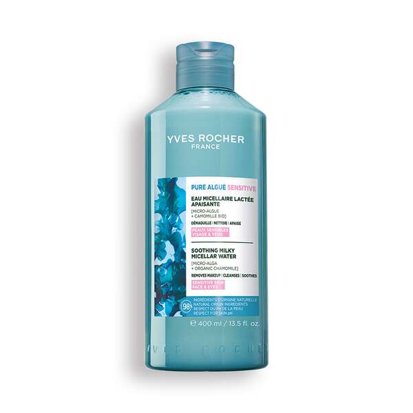 Yves Rocher Zklidňující micelární voda pro citlivou pleť Pure Algue 400 ml