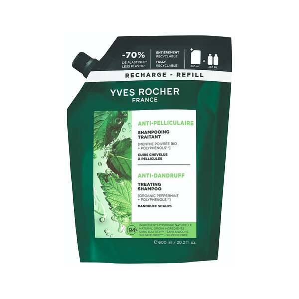 Yves Rocher Šampon proti lupům - náhradní náplň 600 ml