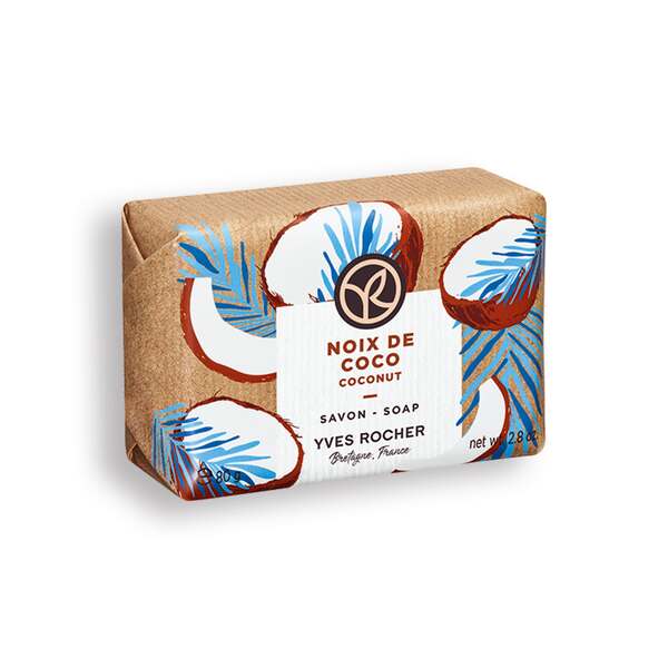 Yves Rocher Mýdlo Kokos Bain de Nature,Cosmetiques Solides 80 g