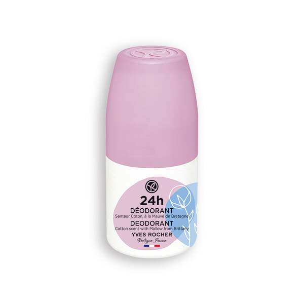 Yves Rocher 24 H deodorant roll-on Cotton & Mallow from Brittany 50 ml