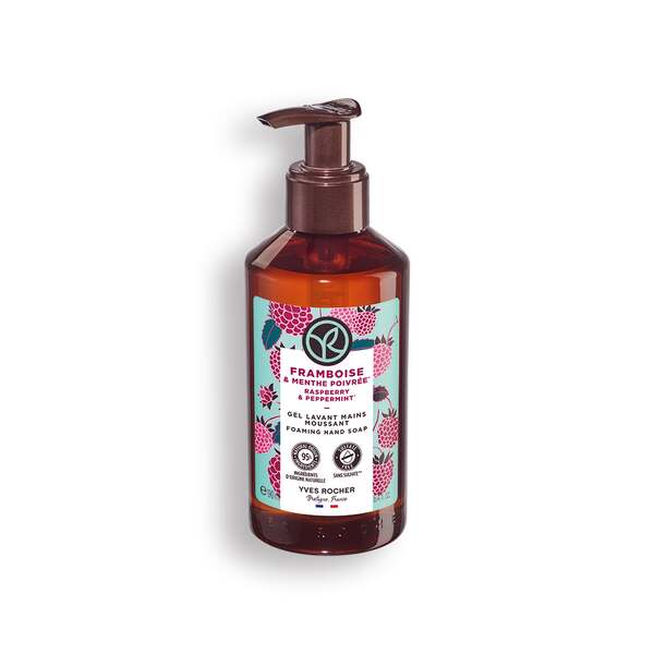 Yves Rocher Tekuté mýdlo na ruce Malina & máta Bain de Nature 190 ml