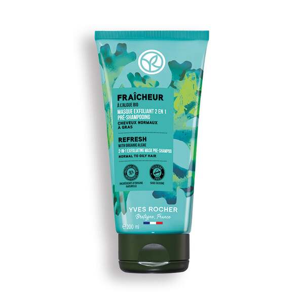 Yves Rocher Detoxikační maska a peeling 2 v 1 SOINS CAPILLARIES 200 ml