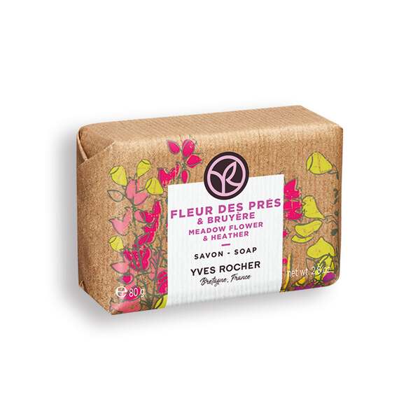 Yves Rocher Mýdlo Luční kvítí & vřes Bain de Nature 80 g