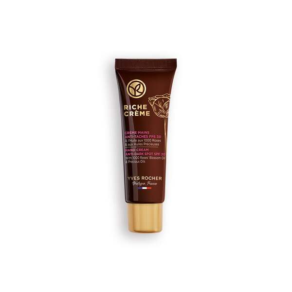 Yves Rocher Riche Créme krém na ruce proti pigmentovým skvrnám SPF 30 50 ml koupíte na Yves-Rocher.cz