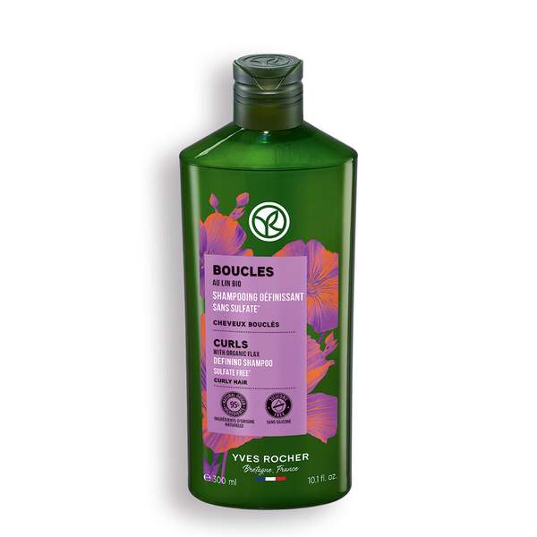 Yves Rocher Boucles šampon pro kudrnaté a vlnité vlasy with organic flax 300 ml