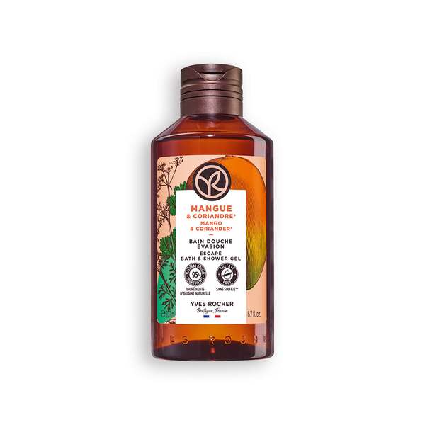 Yves Rocher Sprchový gel Mango & koriandr Bain de Nature 200 ml